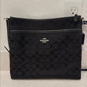 Coach Black Signature Shoulder Bag
